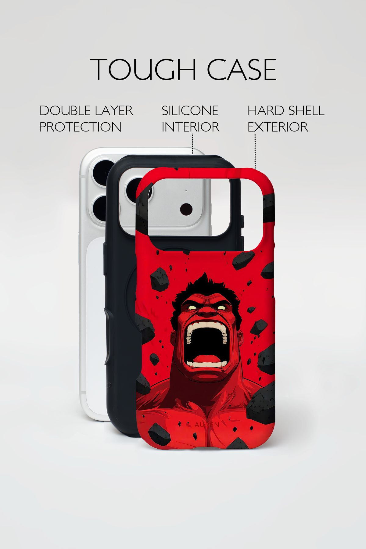 Auren Red Rage Hulk (Marvel) Case – Armor Series