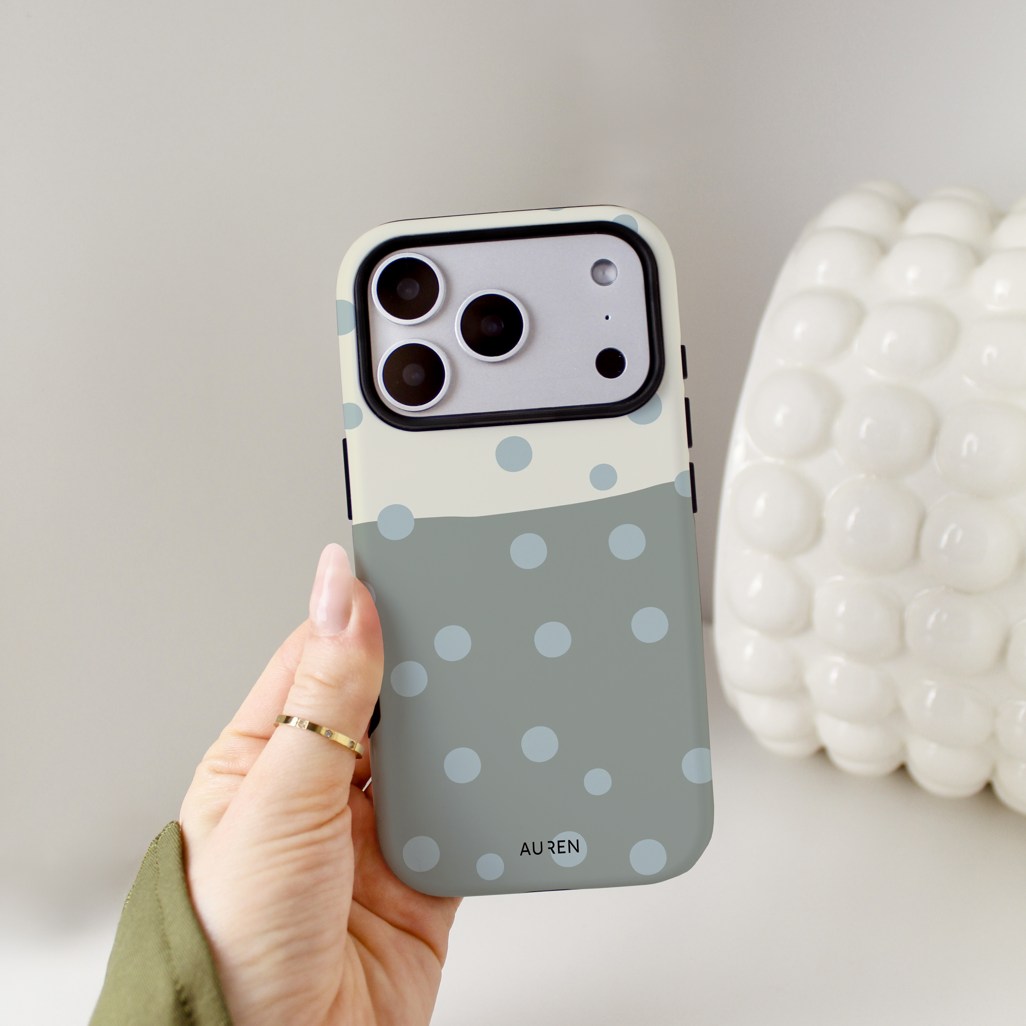 Auren Misty Colorblock Polka Dot Case - Armor Series