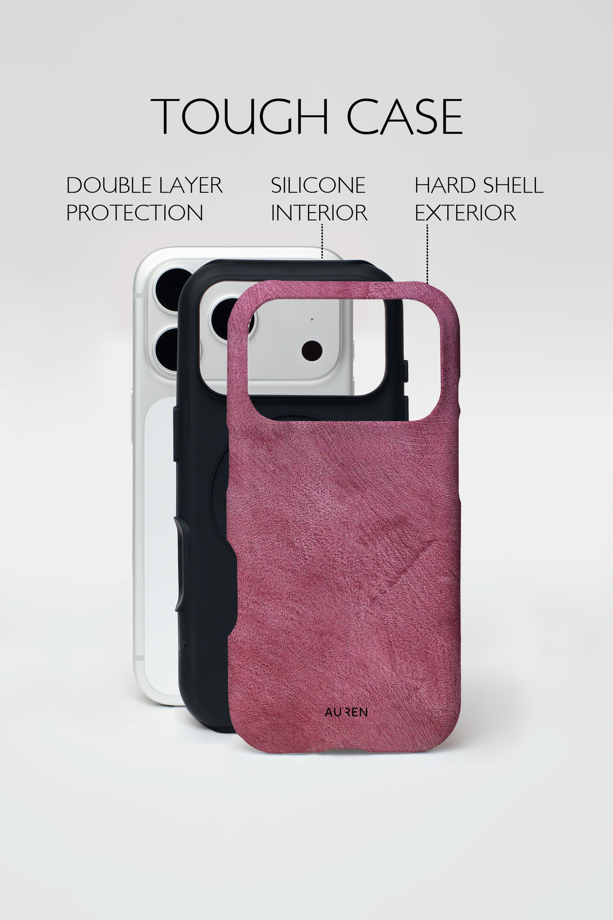 Auren Berry Suede Case