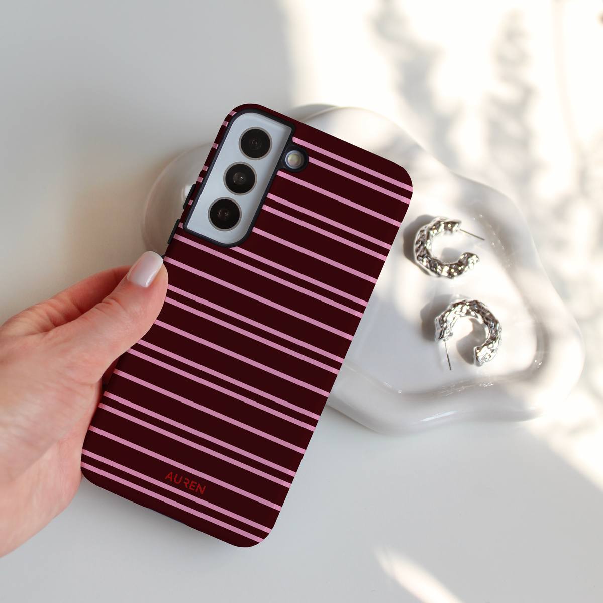 Auren Berry Stripe Case - Armor Series
