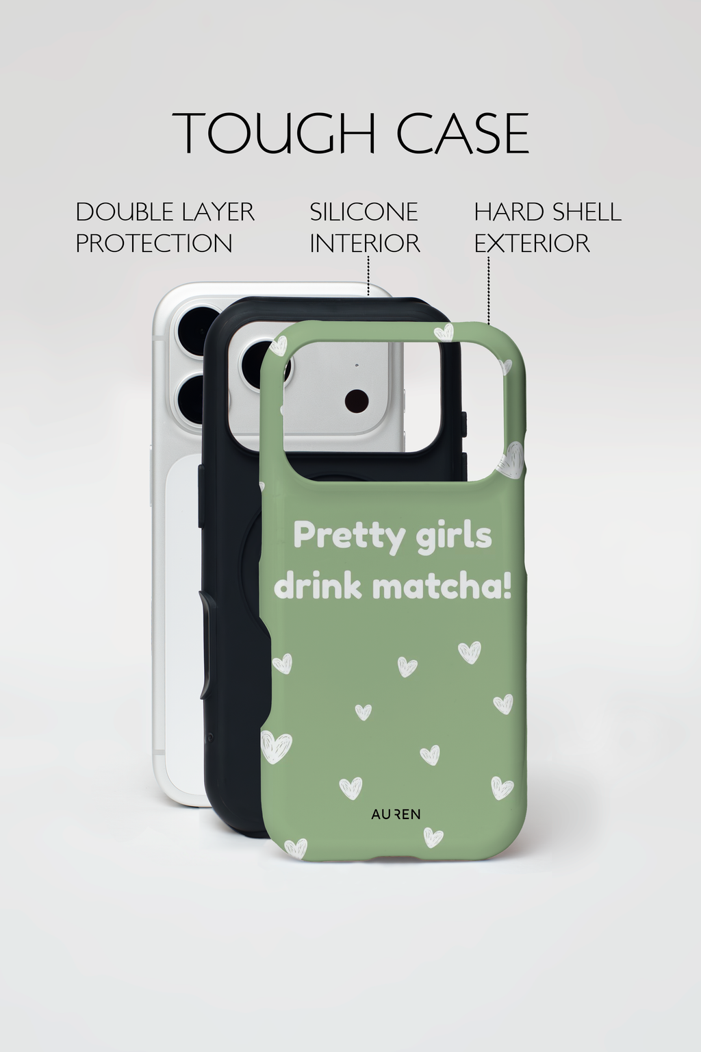 Auren Pretty Girls Drink Matcha Case - Armor Series