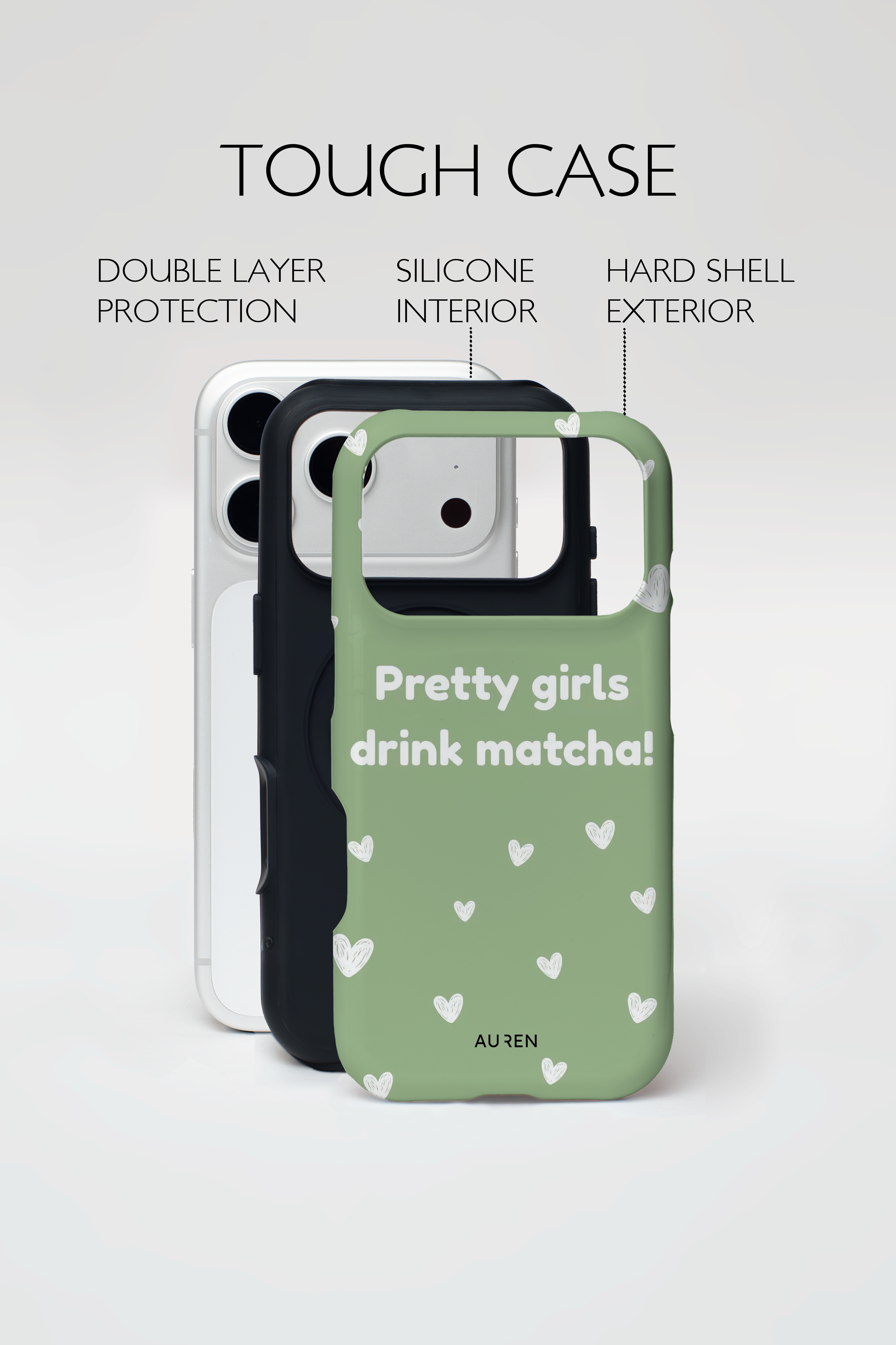 Auren Pretty Girls Drink Matcha Case - Armor Series