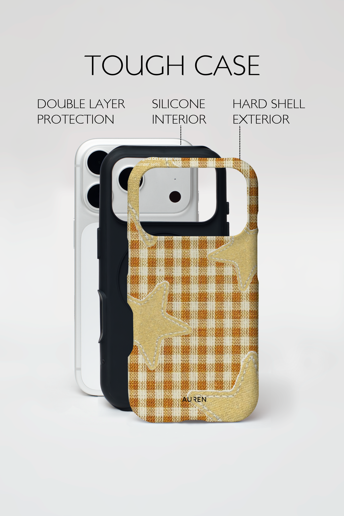 Auren Golden Star Stitch Case