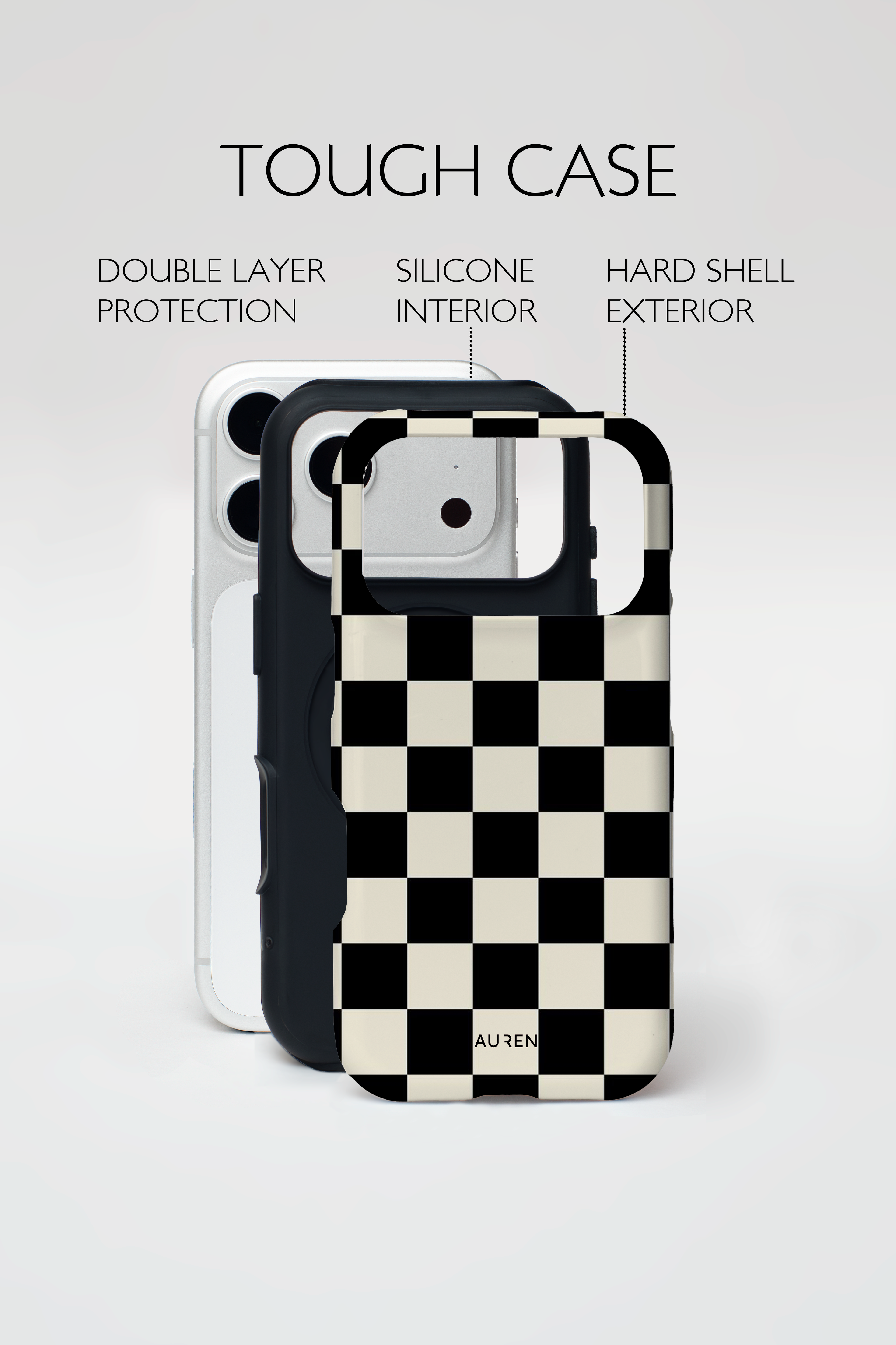 Auren Classic Mono Checker Case - Armor Series
