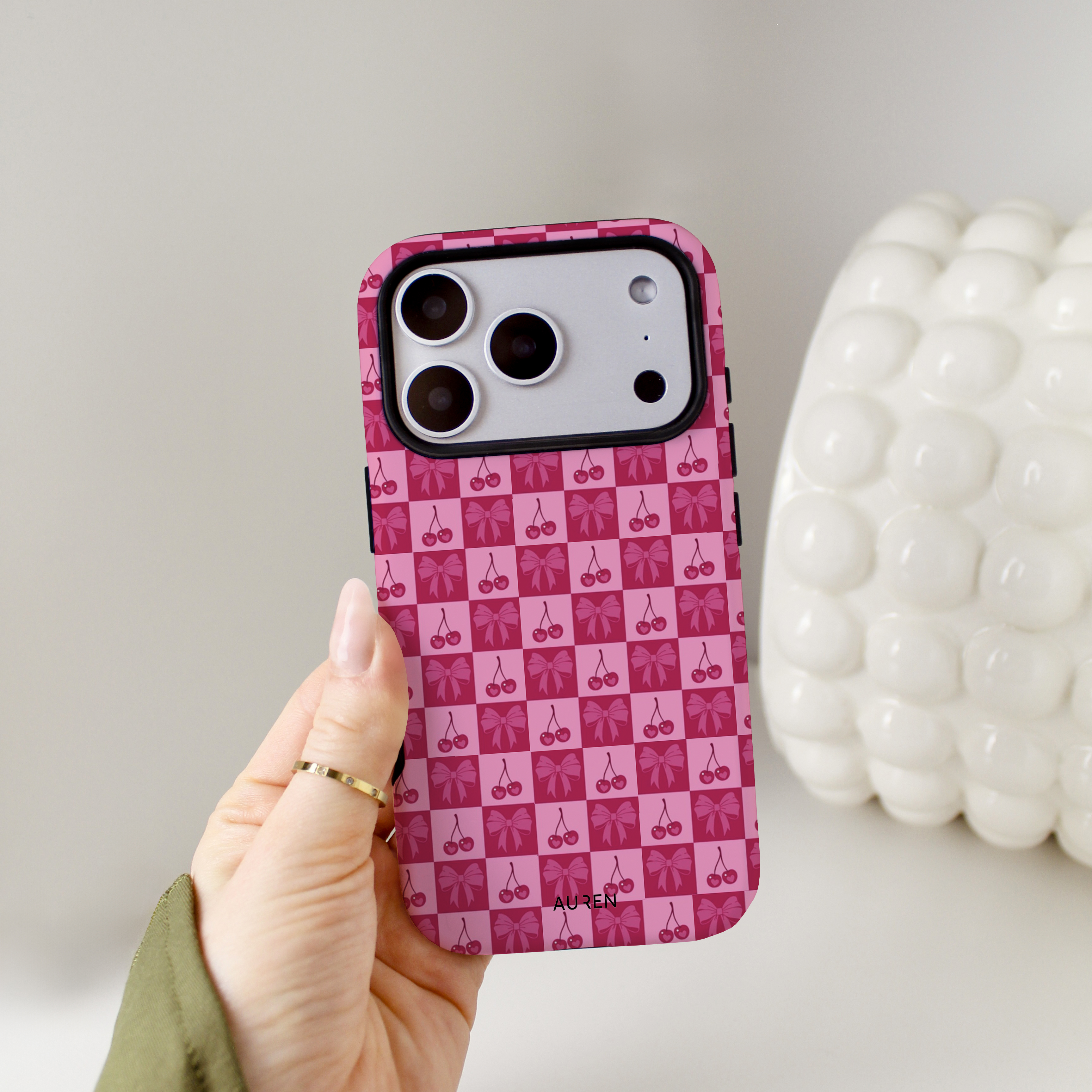 Auren Cherry Check Case - Armor Series