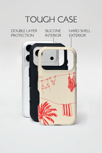 Auren Palm Sketch Coral Case - Armor Series