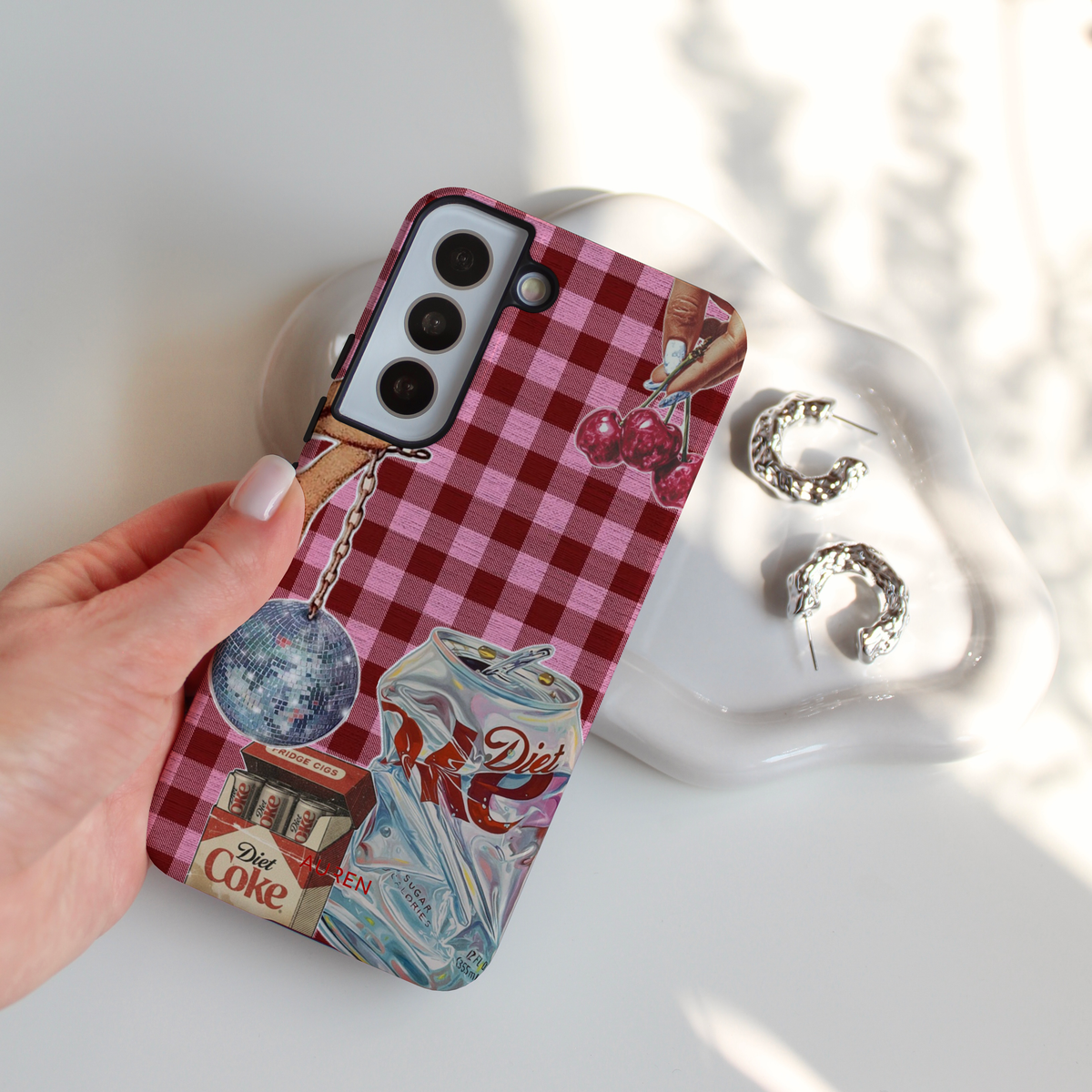 Auren Gingham Diet Coke Case – Armor Series