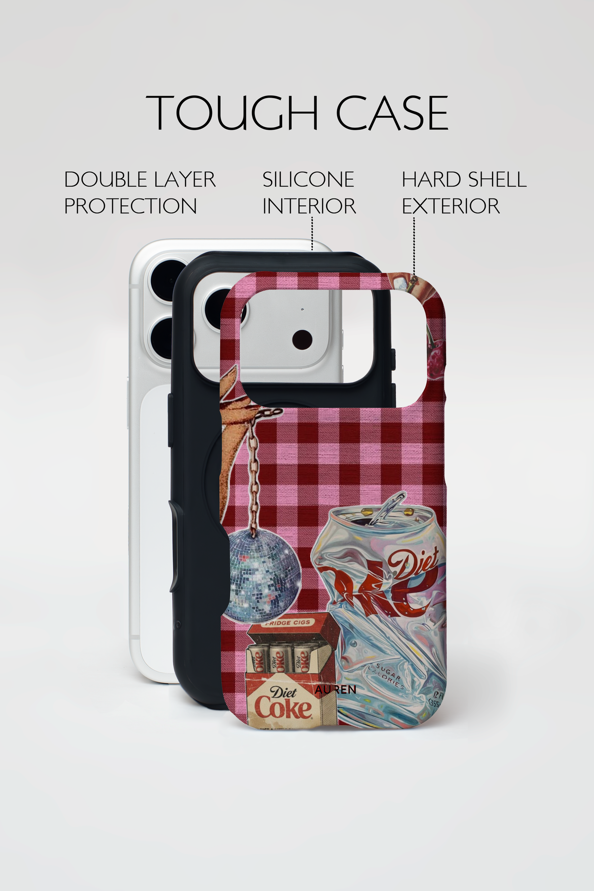 Auren Gingham Diet Coke Case – Armor Series