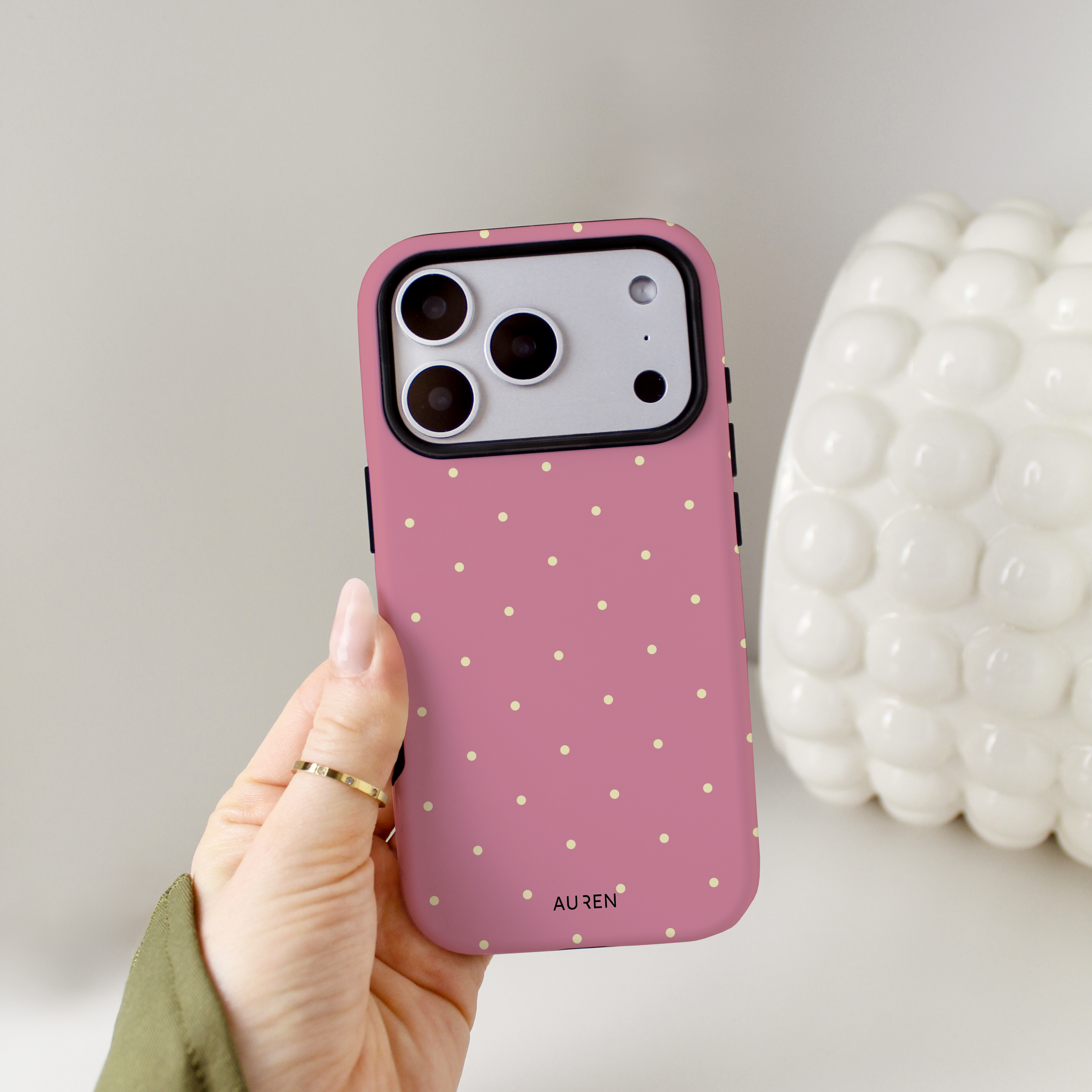 Auren Rose Polka Dot Case - Armor Series