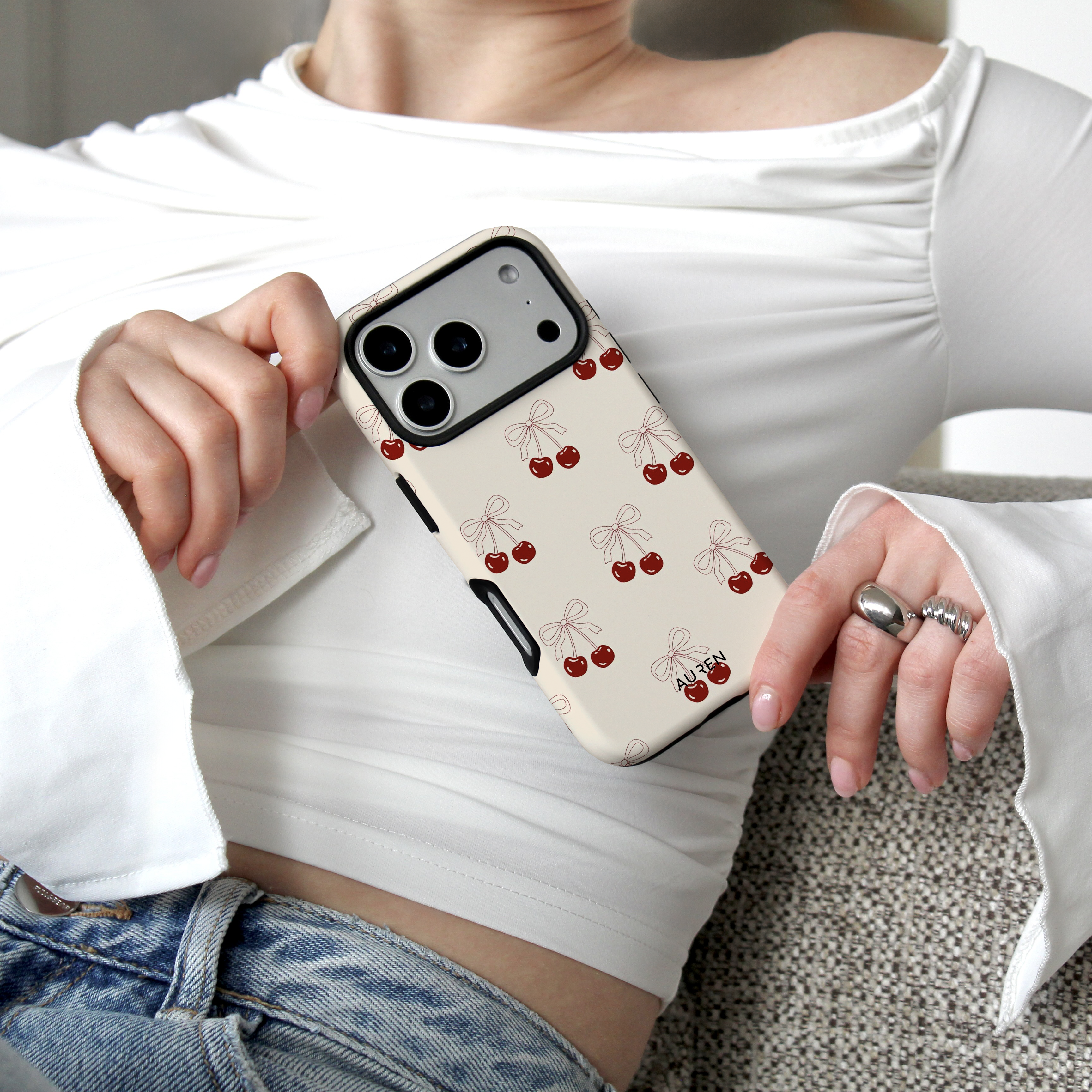 Auren Cherry Ribbon Case - Armor Series