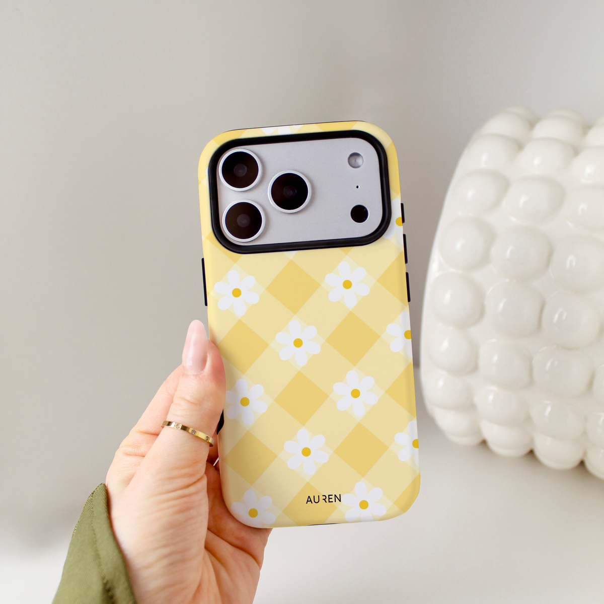 Auren Daisy Picnic Yellow (Floral) Case – Armor Series