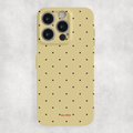 Auren Burgundy Dots Glossy Hard Case