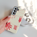Auren Palm Sketch Coral Case - Armor Series