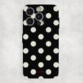 Auren Noir Cream Polka Glossy Hard Case
