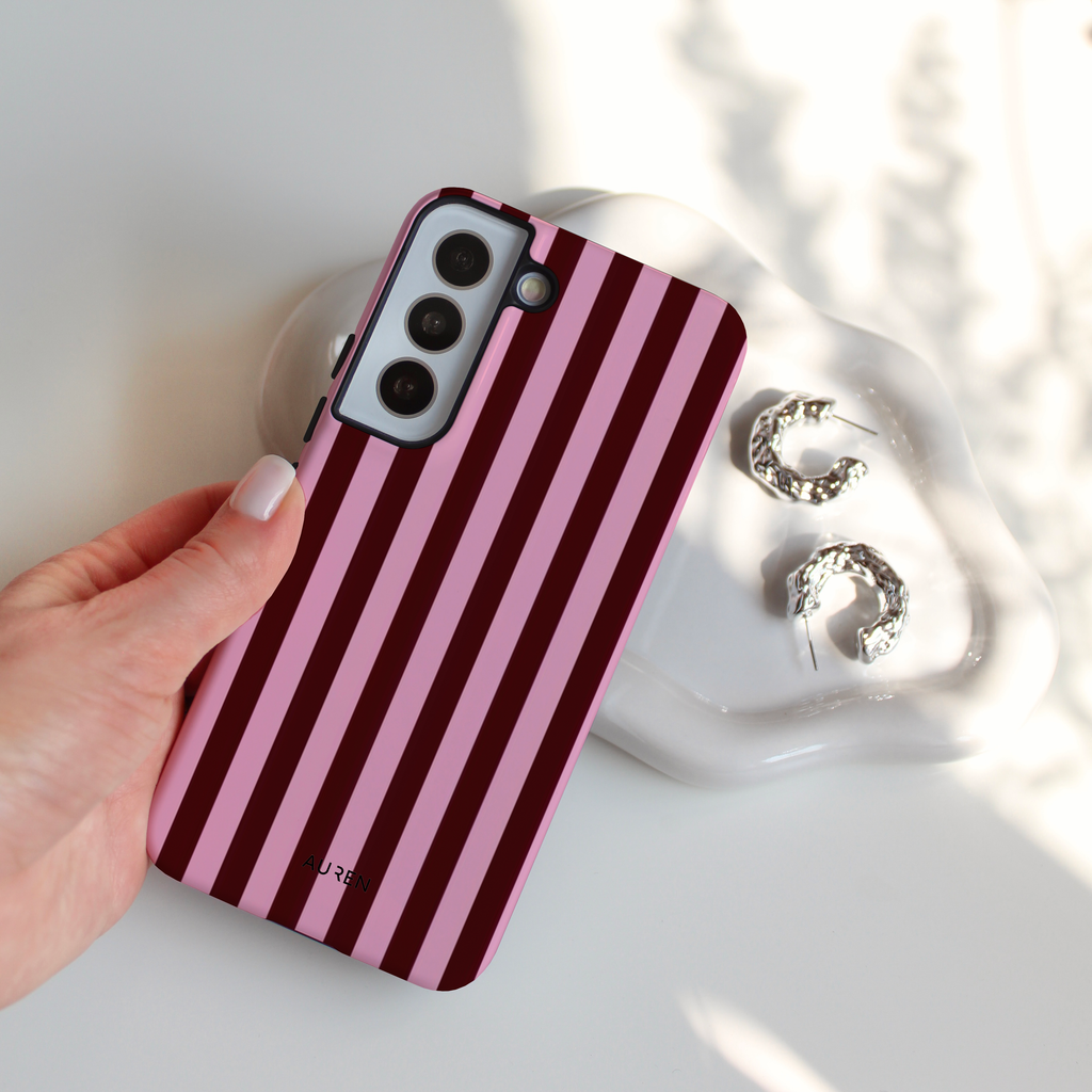 Auren Pink Noir Stripes Case – Armor Series