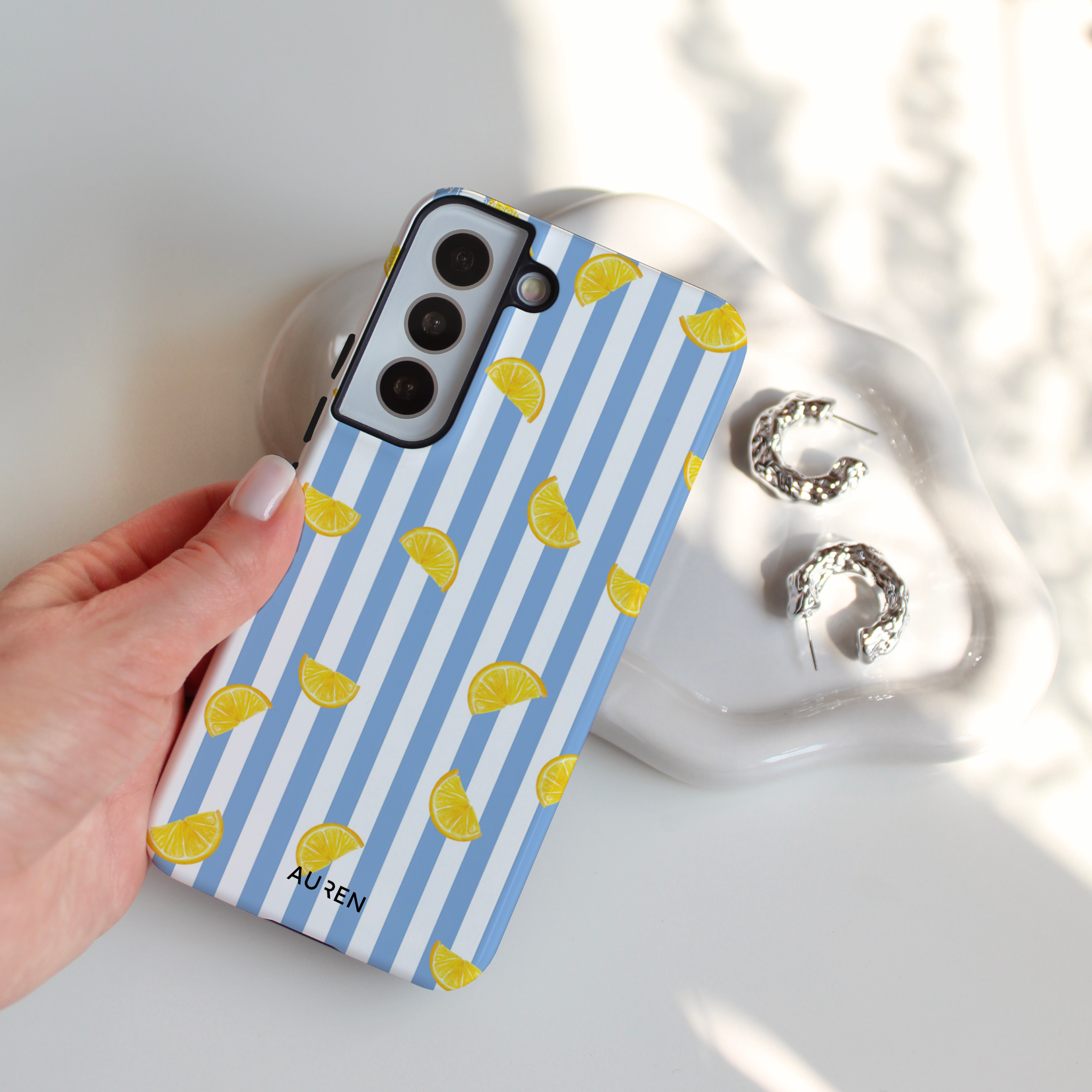 Auren Lemon Breeze Stripes Case - Armor Series