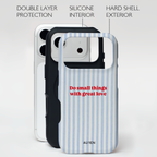 Auren Blue Love Stripes Case - Armor Series