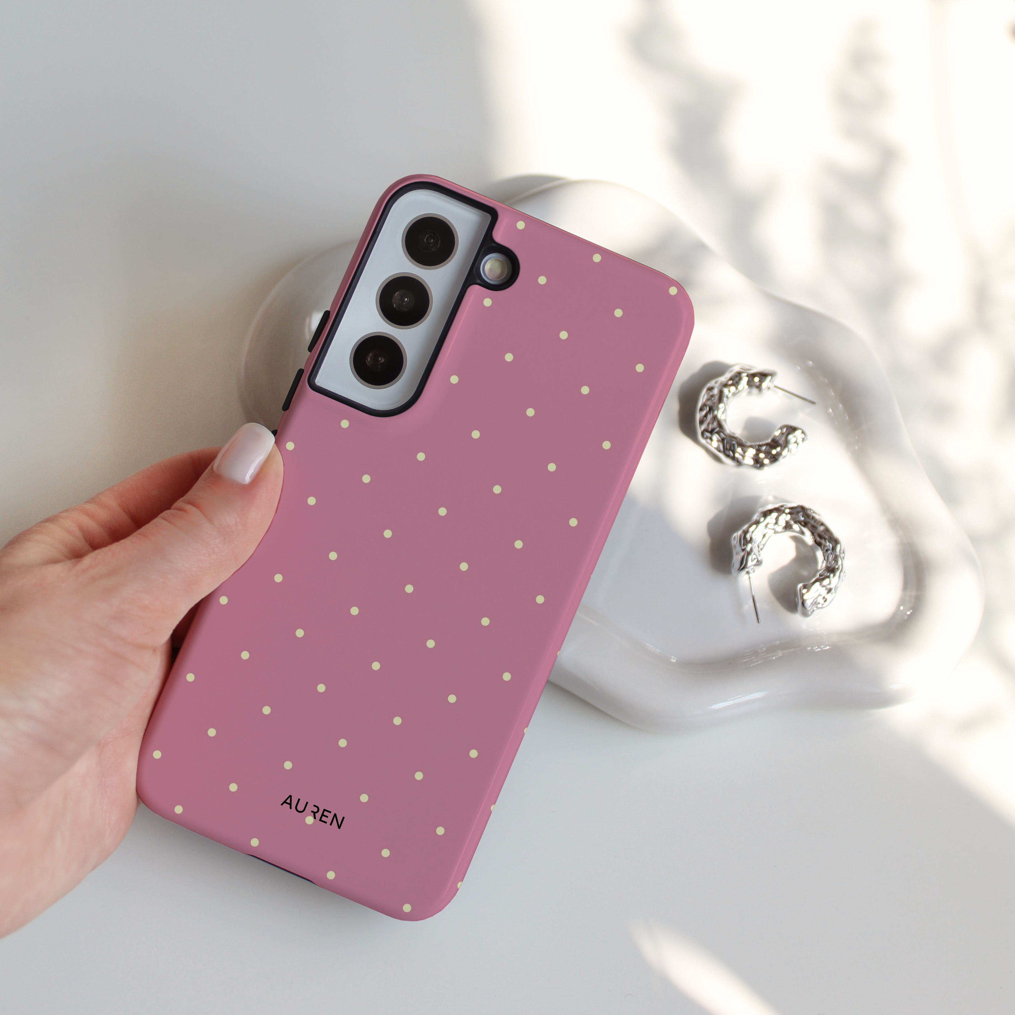 Auren Rose Polka Dot Case - Armor Series
