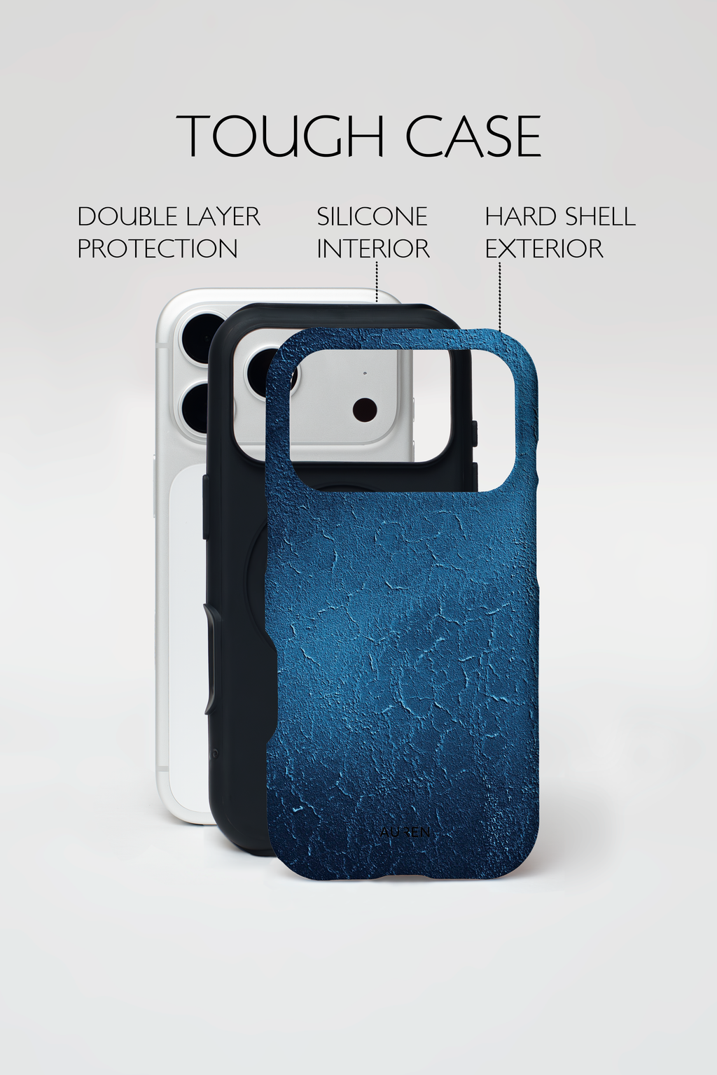 Auren Midnight Blue Textured Case