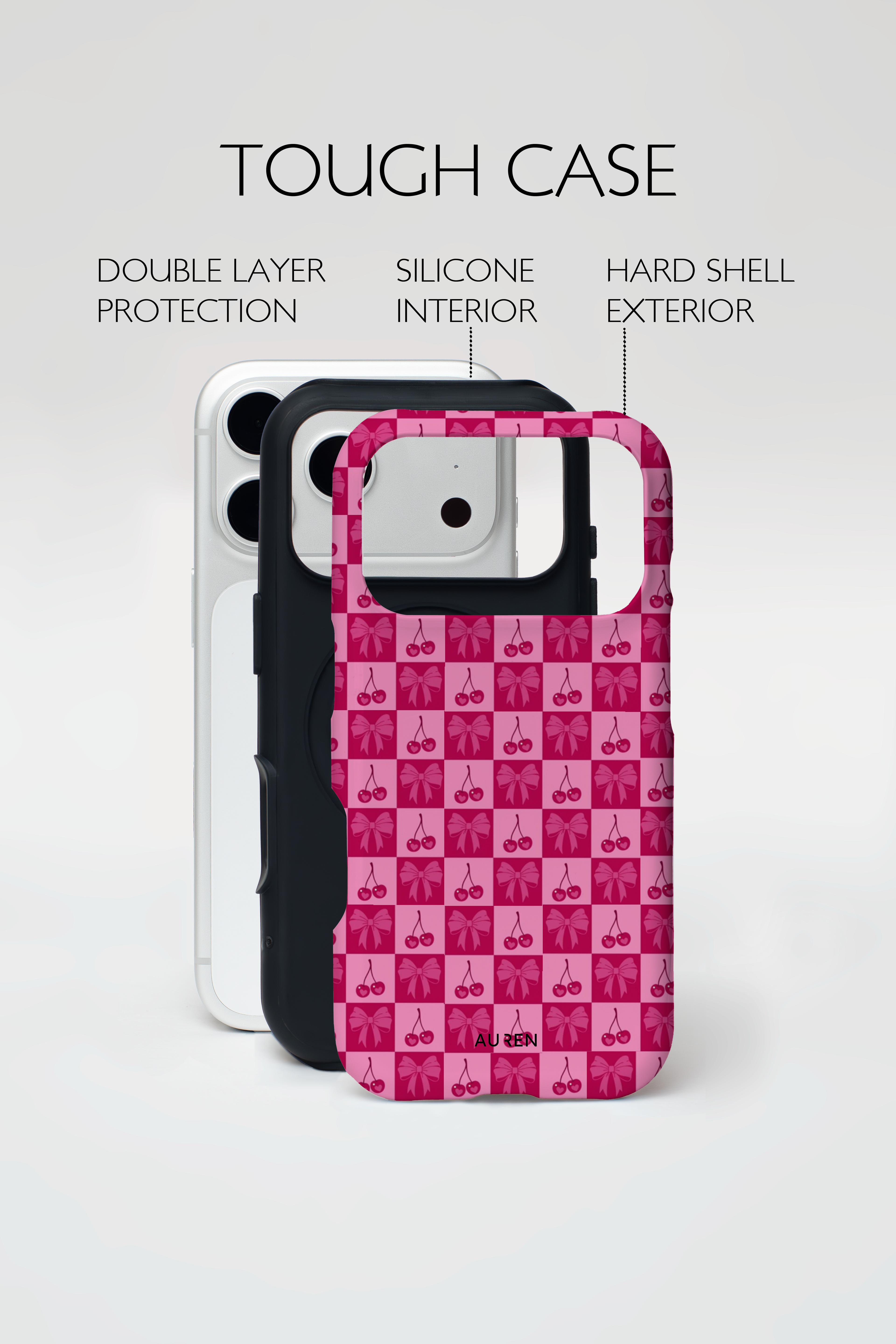 Auren Cherry Check Case - Armor Series