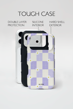 Auren Lavender Daisy Checker Case - Armor Series