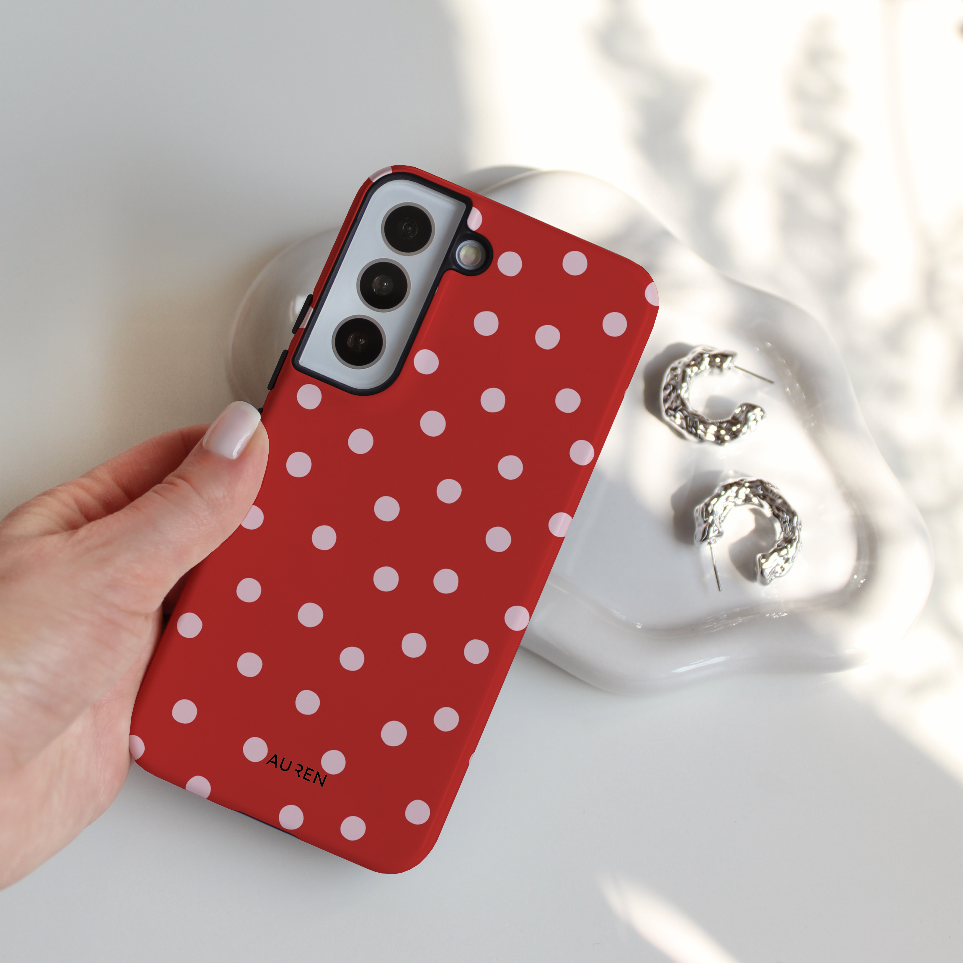 Auren Cherry Pop Polka Dot Case - Armor Series