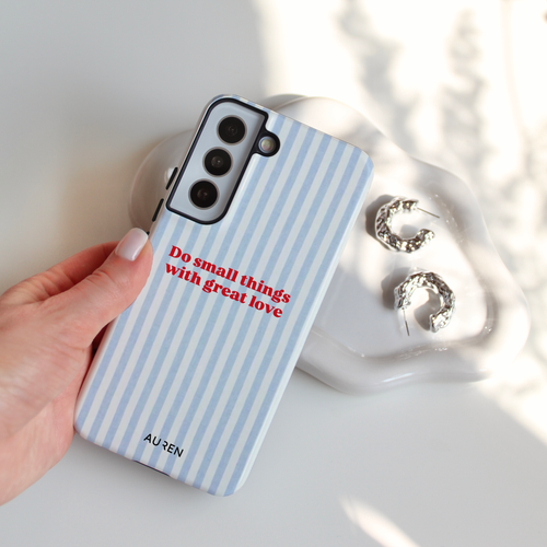 Auren Blue Love Stripes Case - Armor Series