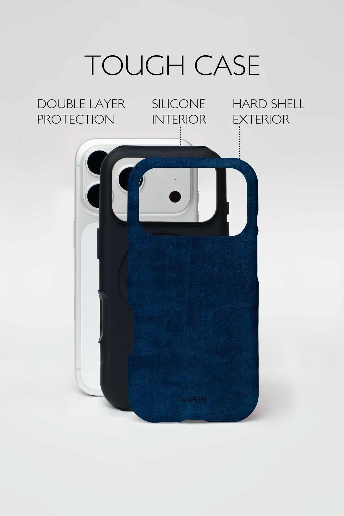 Auren Midnight Denim Case – Armor Series