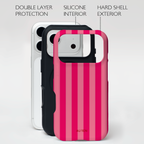 Auren Barbie Pink Stripes Case - Armor Series