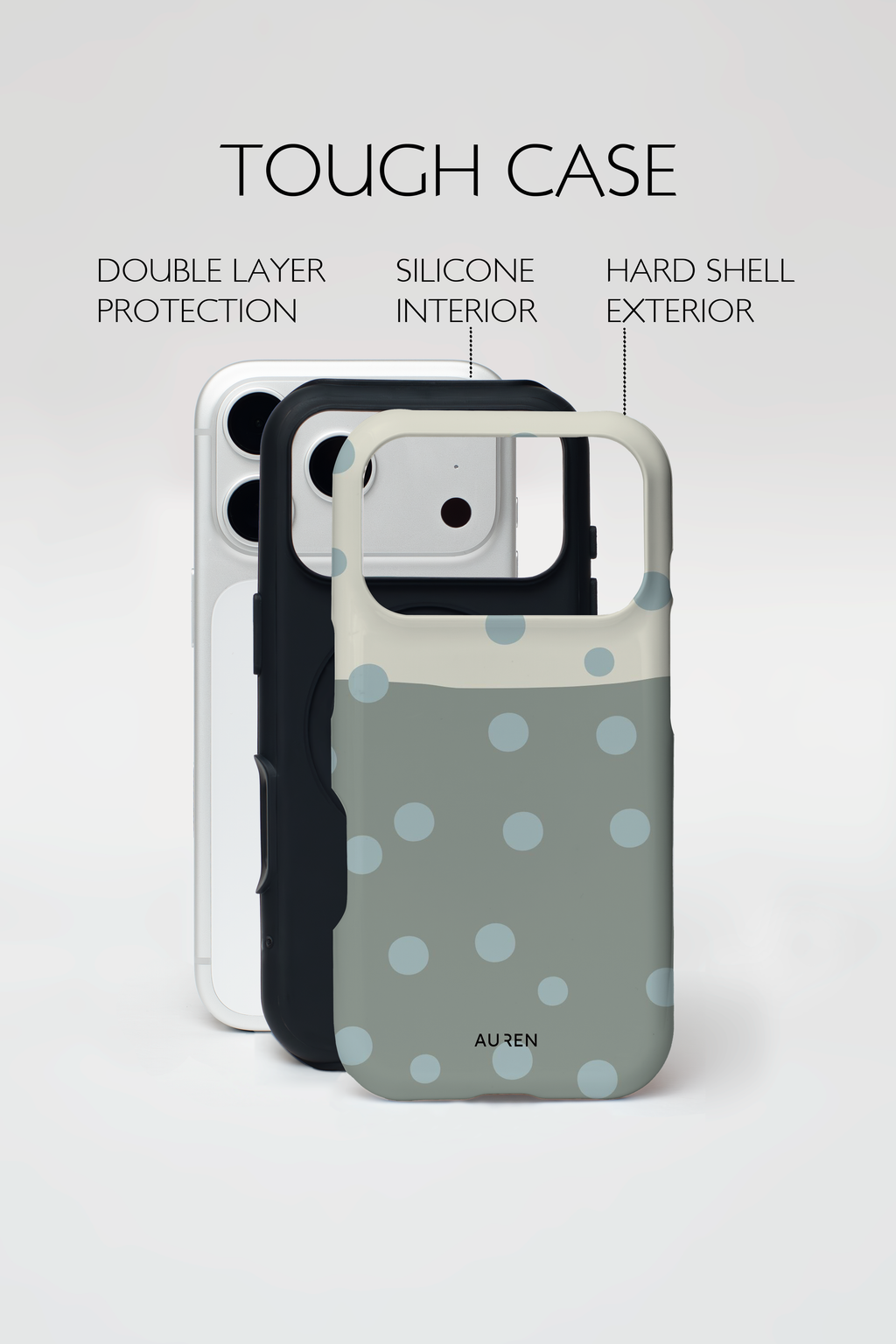Auren Misty Colorblock Polka Dot Case - Armor Series