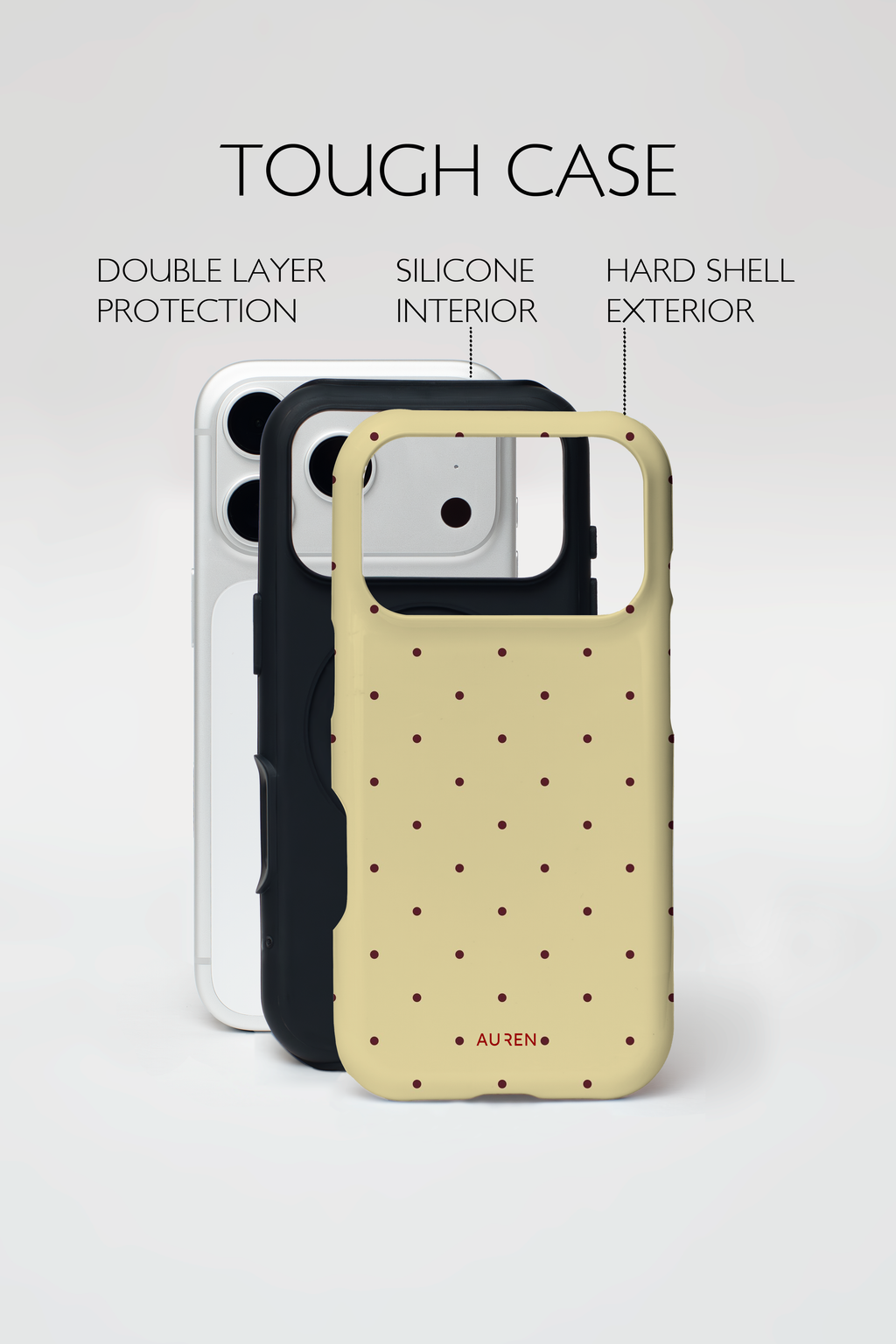 Auren Butter Polka Dot Case - Armor Series