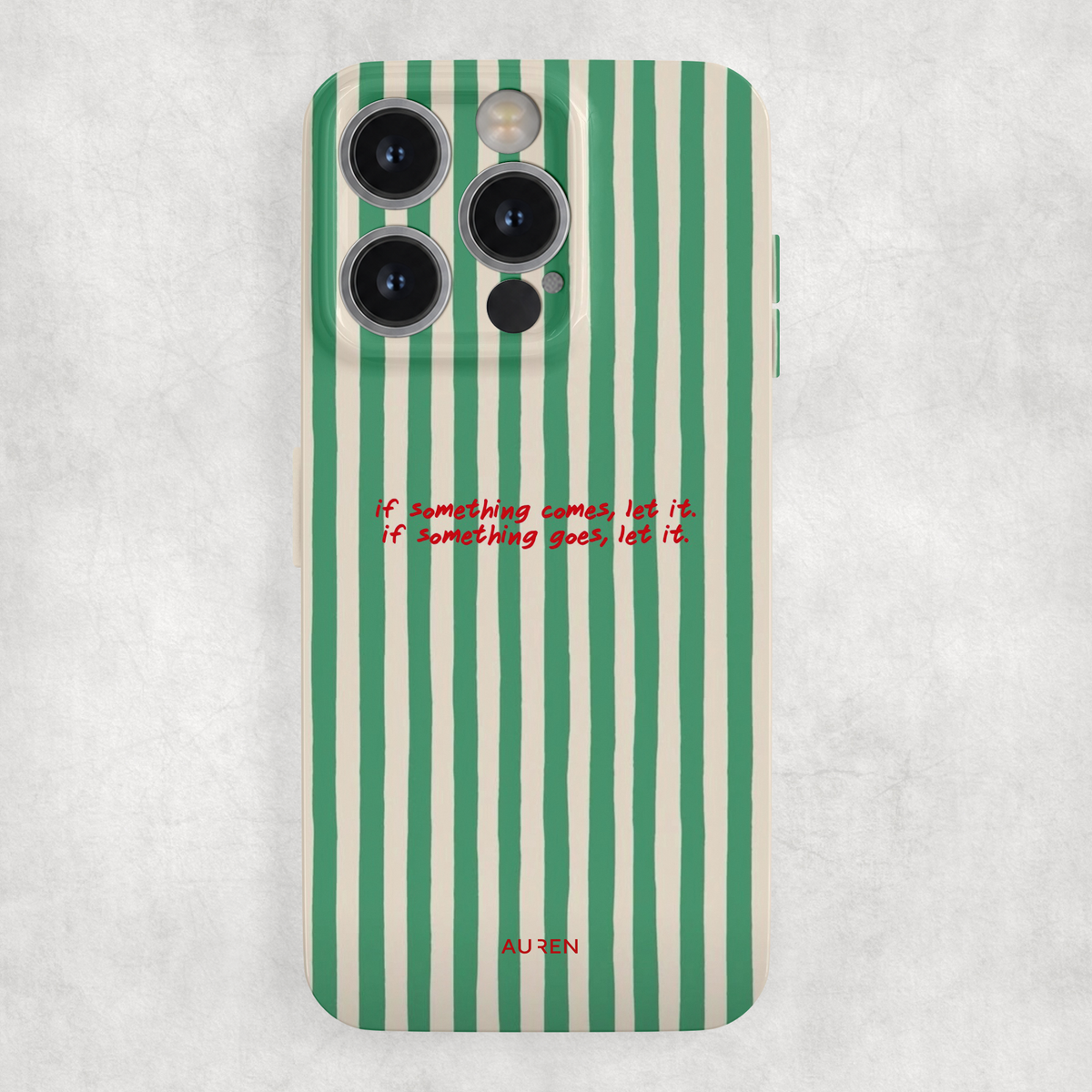 Auren Let It Flow Stripes Glossy Hard Case