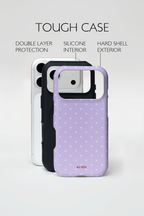 Auren Lavender Polka Dot Case - Armor Series