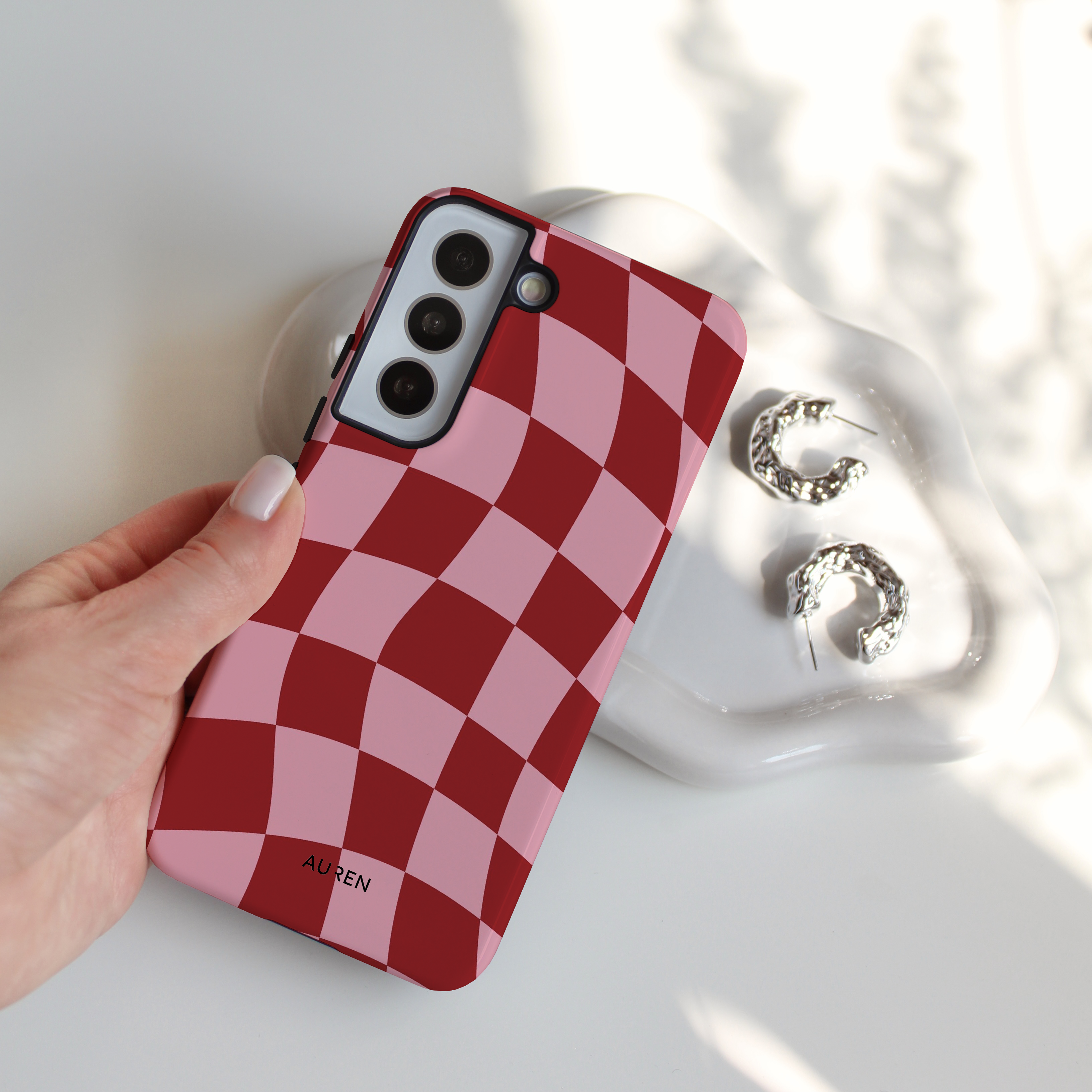 Auren Cherry Wave Checker Case - Armor Series