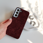 Auren Burgundy Bloom Case – Armor Series