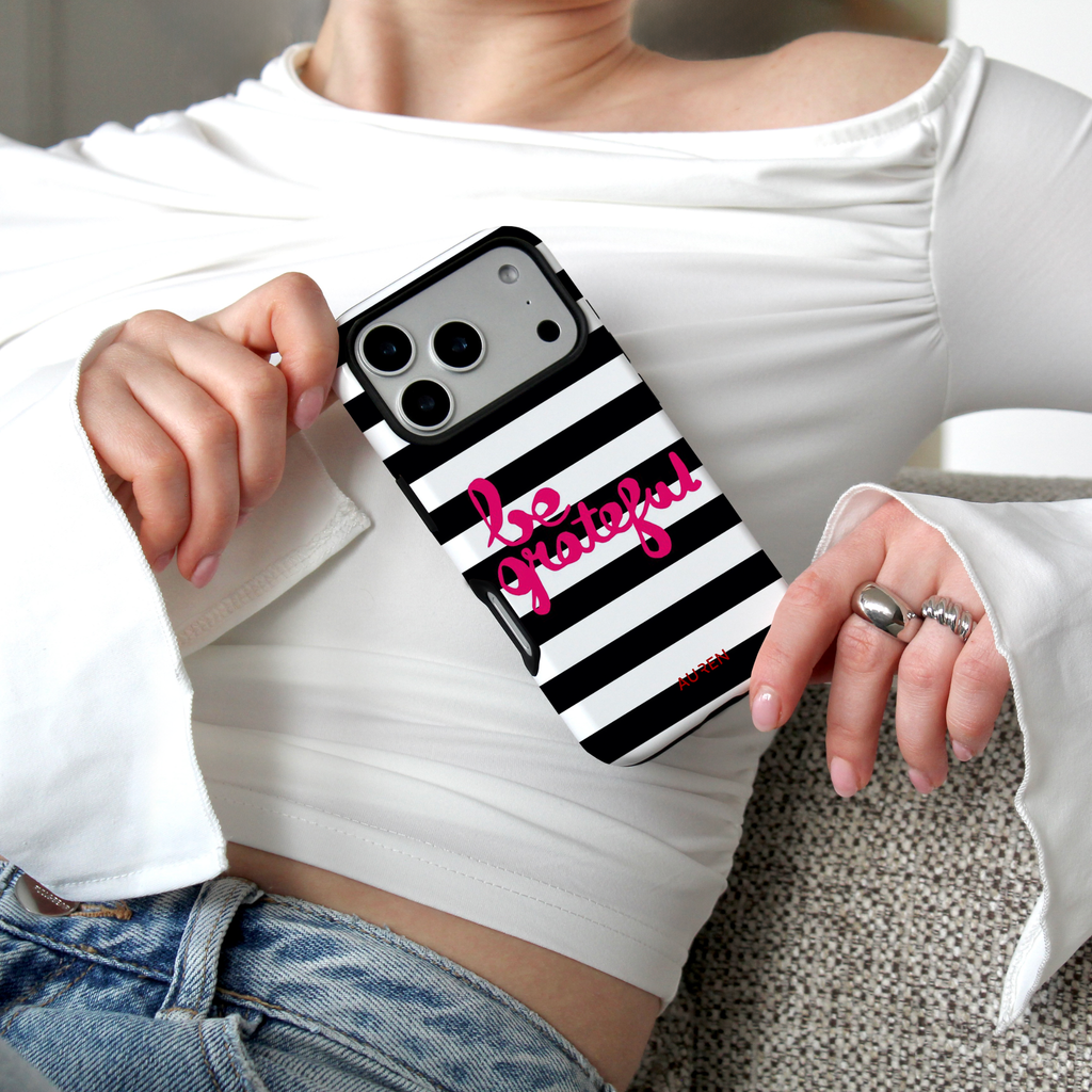 Auren Be Grateful Stripes Case - Armor Series
