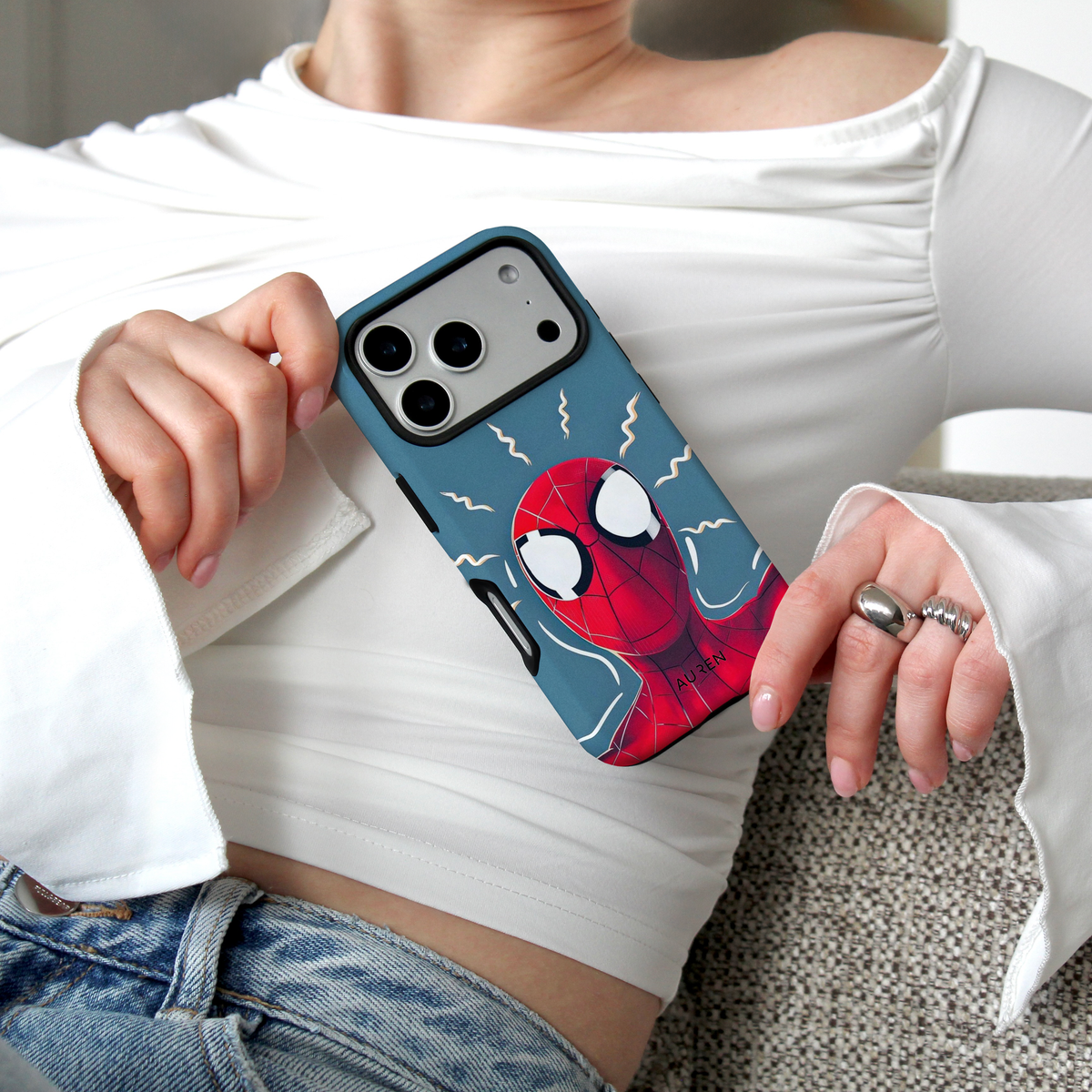 Auren Spider-Man (Pop Eyes) Case – Armor Series