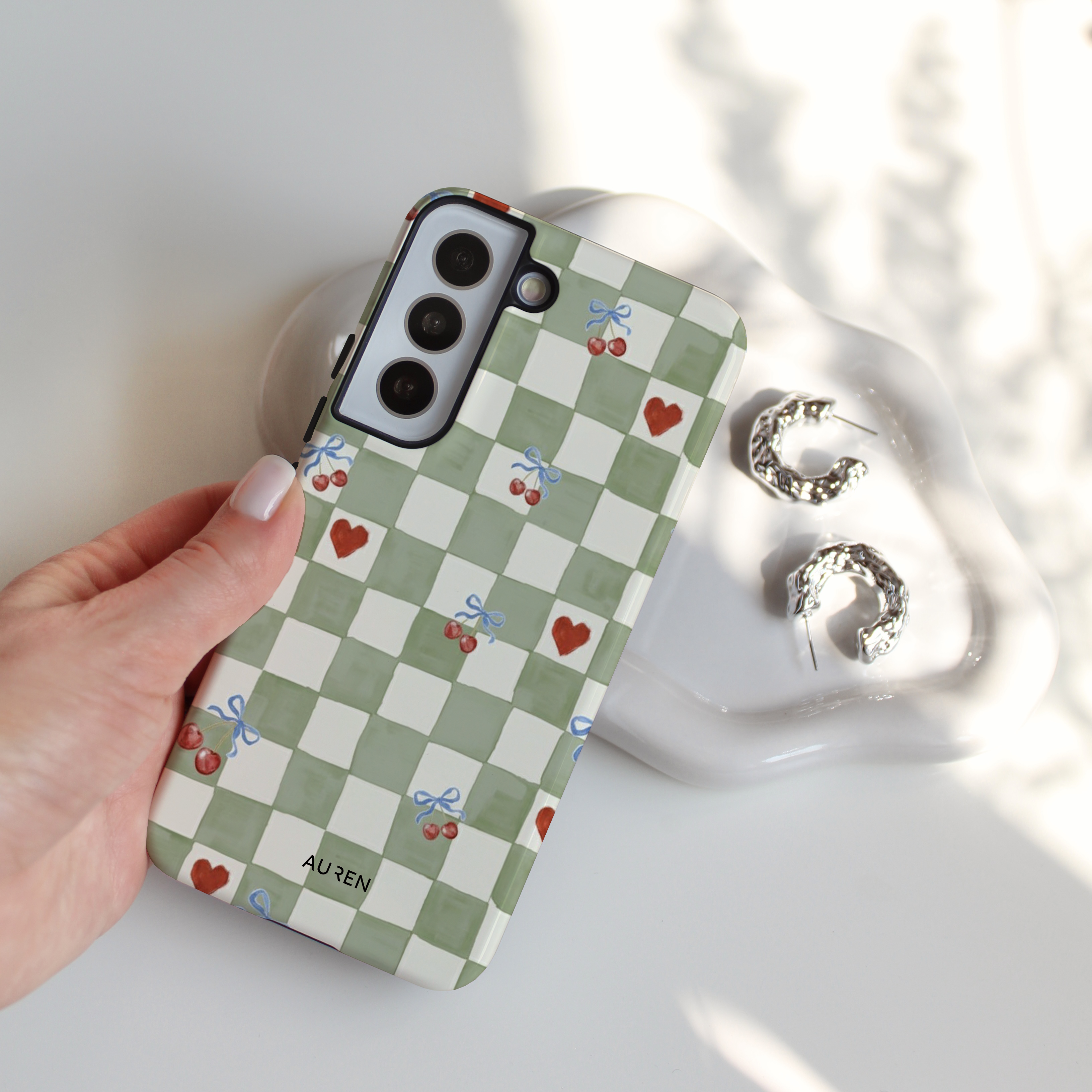 Auren Cherry Picnic Checker Case - Armor Series