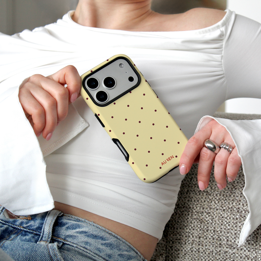 Auren Butter Polka Dot Case - Armor Series