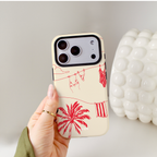 Auren Palm Sketch Coral Case - Armor Series
