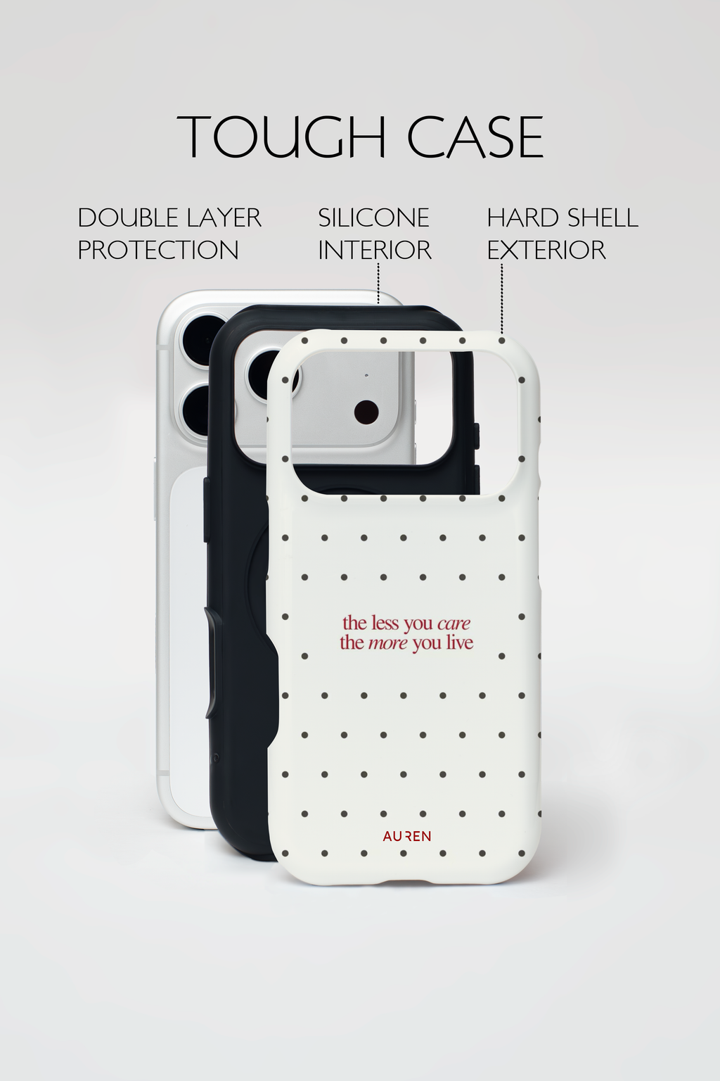 Auren Less You Care Polka Dot Case - Armor Series
