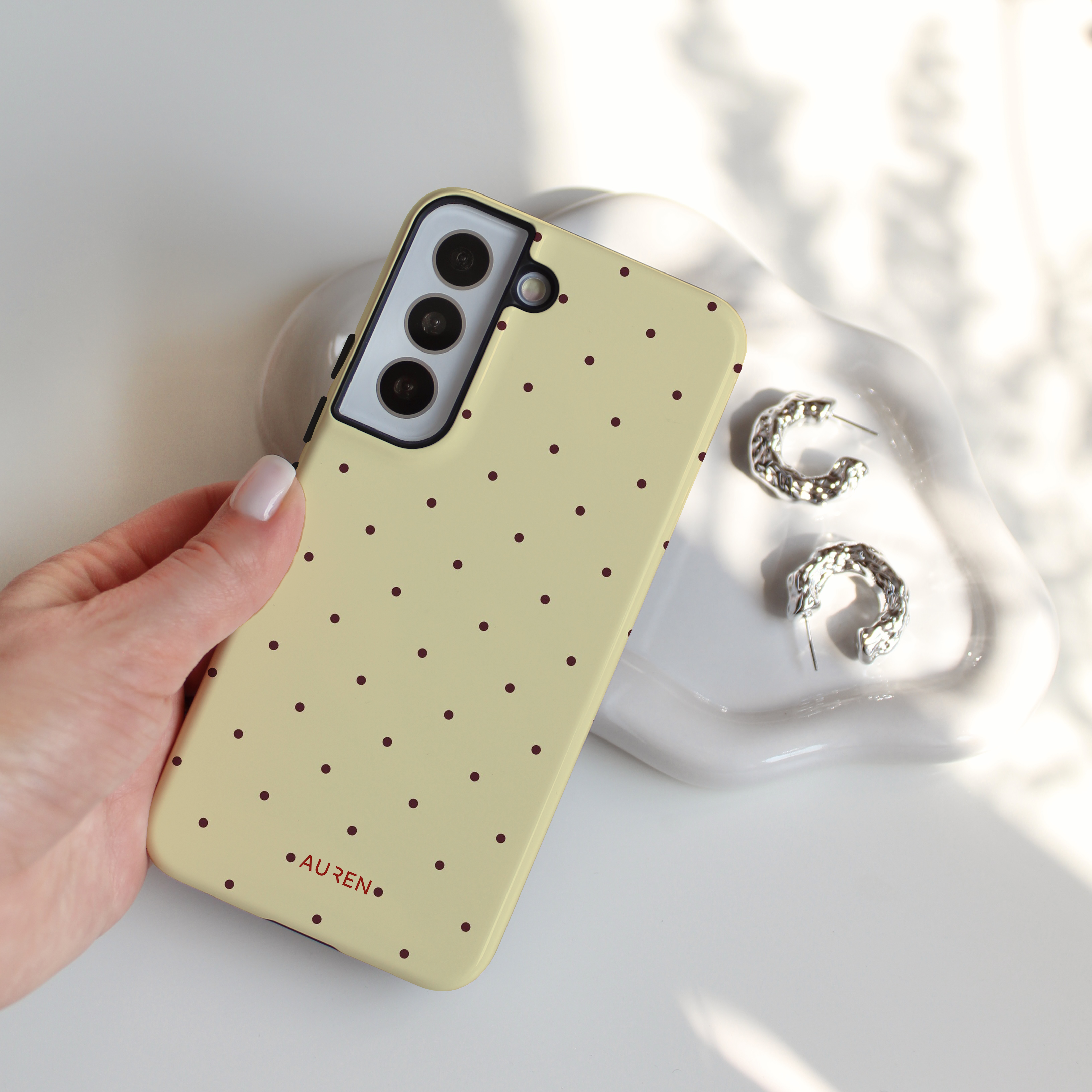 Auren Butter Polka Dot Case - Armor Series