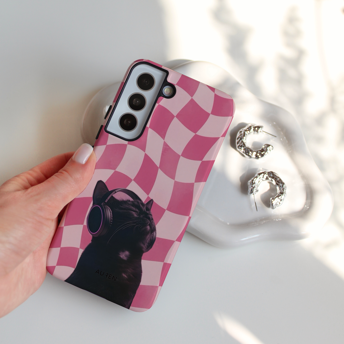 Auren Pink Noise Cat Case – Armor Series