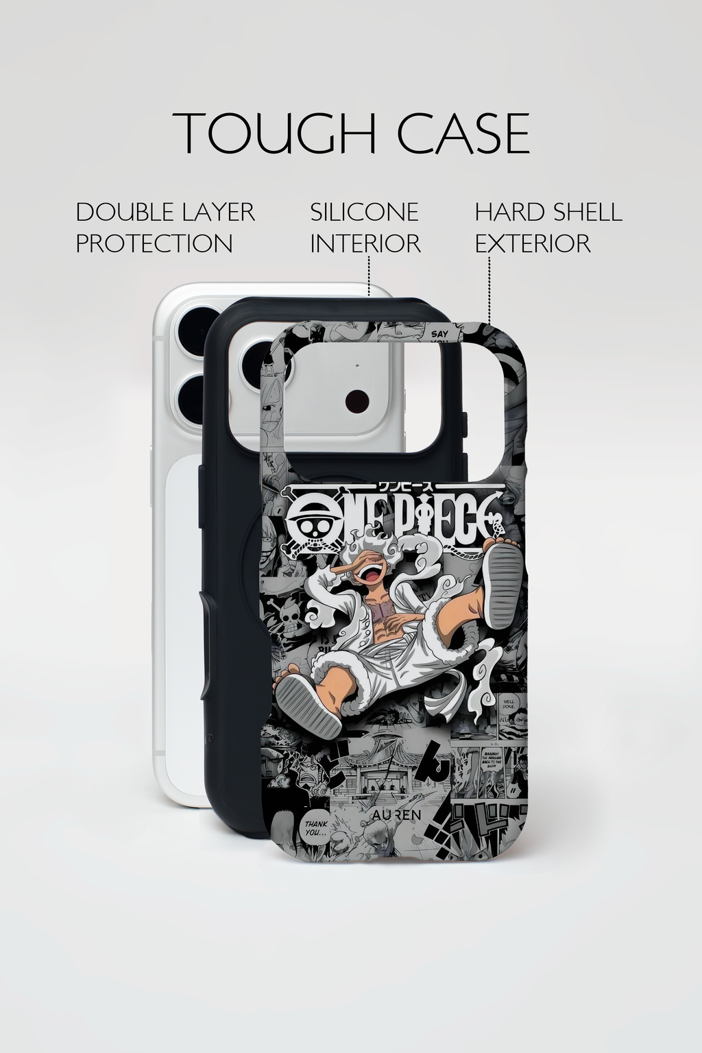 Auren Gear 5 Monkey D. Luffy Manga (One Piece) Case – Armor Series