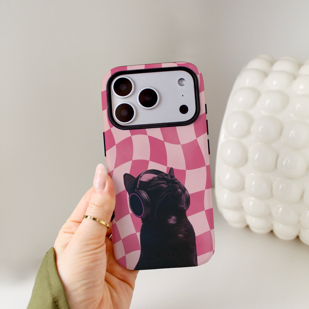 Auren Pink Noise Cat Case – Armor Series