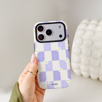 Auren Lavender Daisy Checker Case - Armor Series