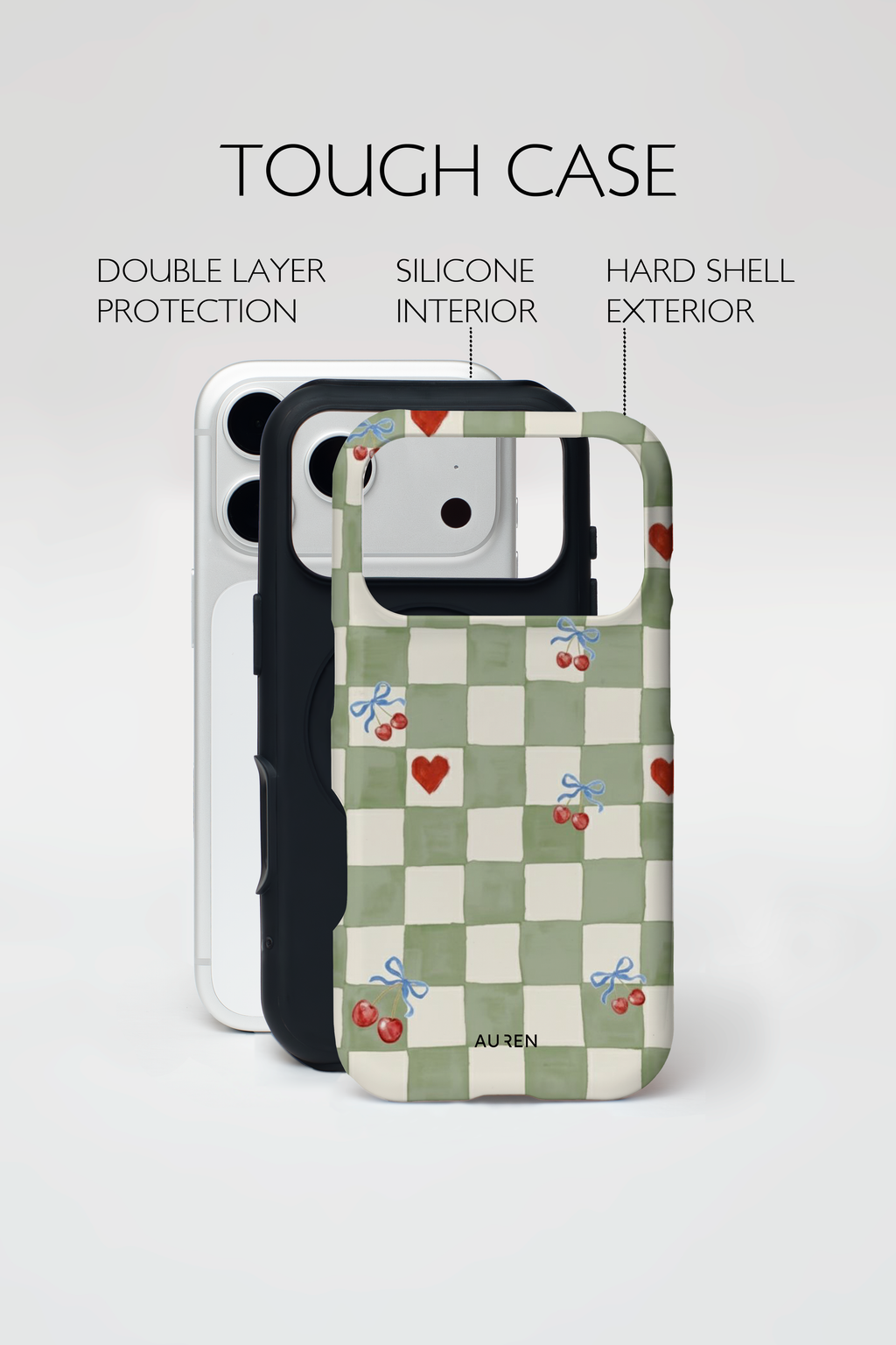 Auren Cherry Picnic Checker Case - Armor Series