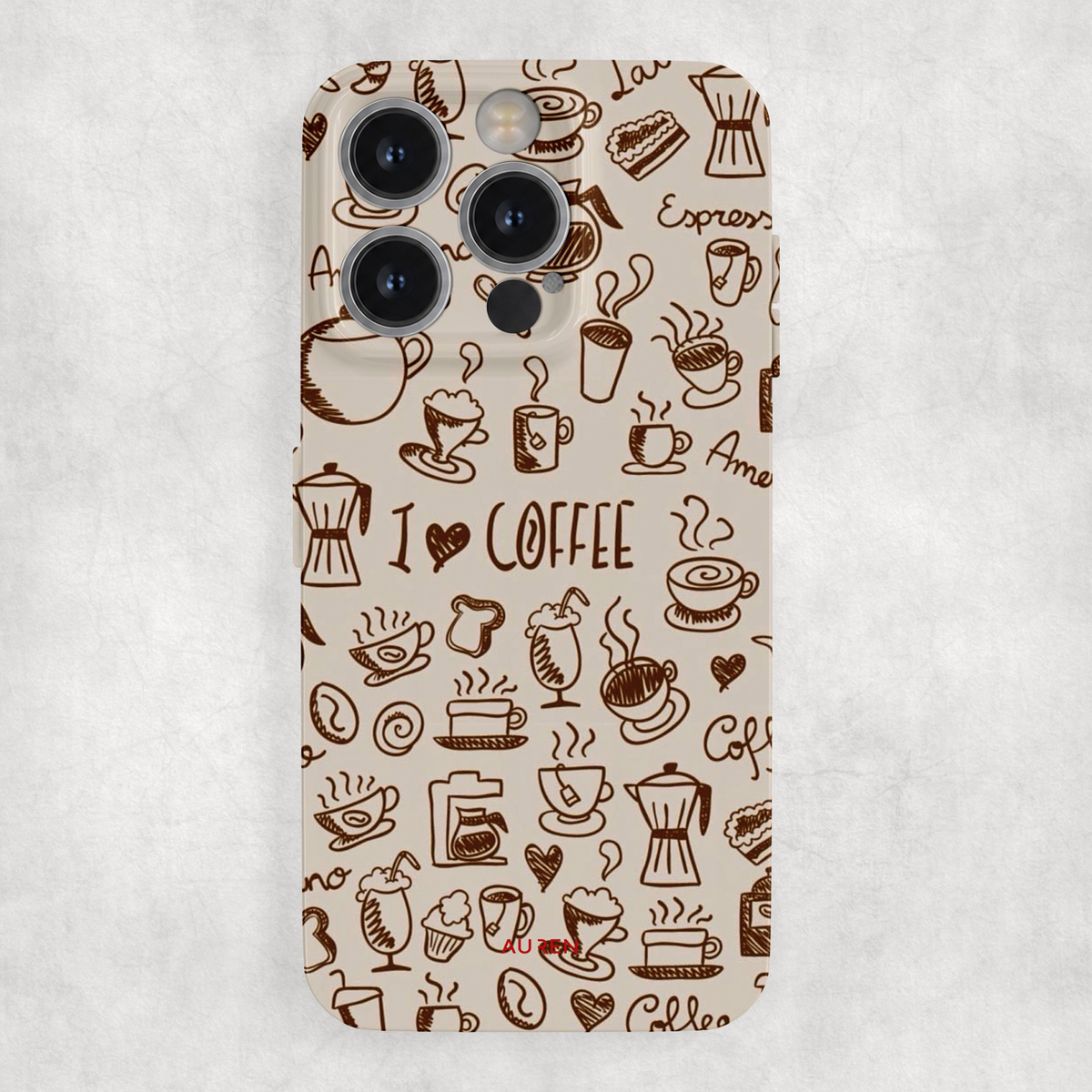 Auren Coffee Lover Glossy Hard Case