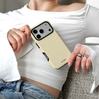Auren Buttercream Suede Case