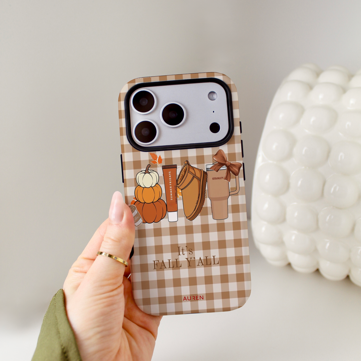 Auren Autumn Gingham Case – Armor Series